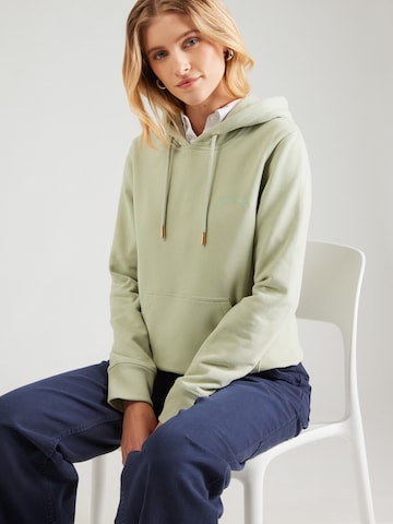 Superdry Суичър 'Essential' в зелено: отпред