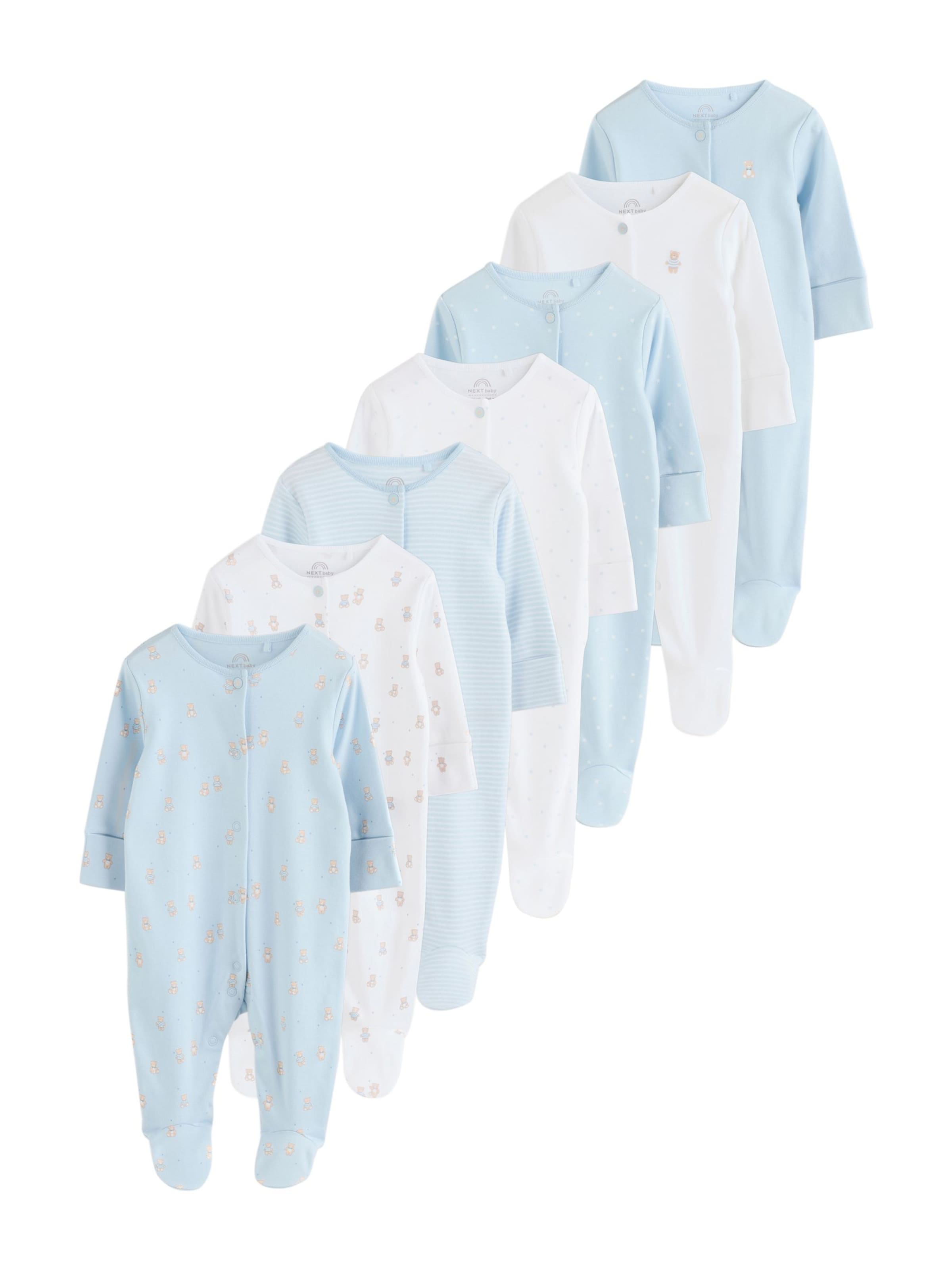 Pijamale de la Next pe albastru: față