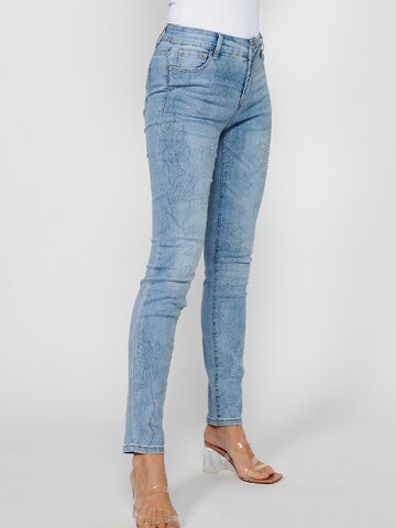 KOROSHI Skinny Jeans in Blau