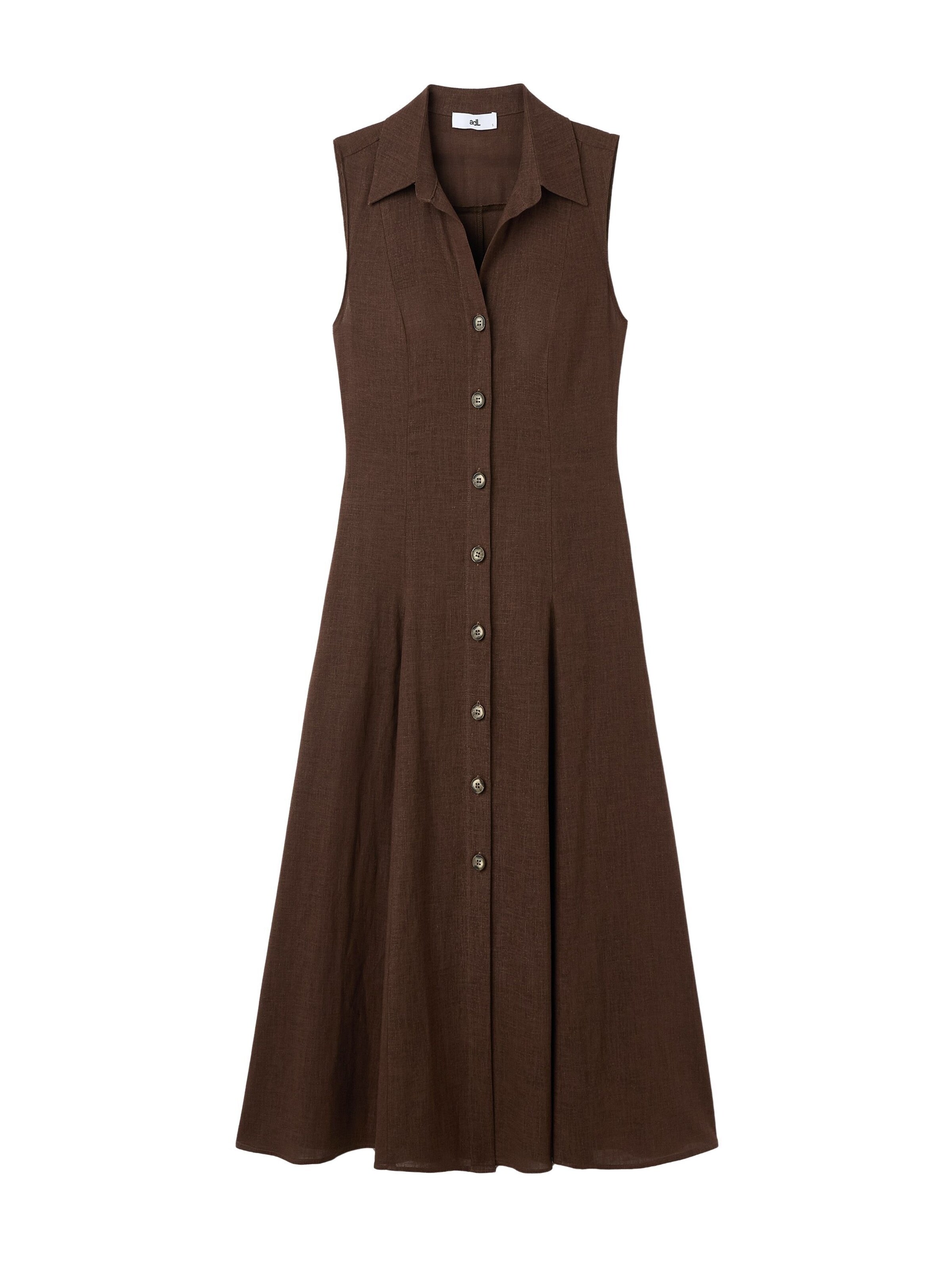 adl Dress in Brown: front