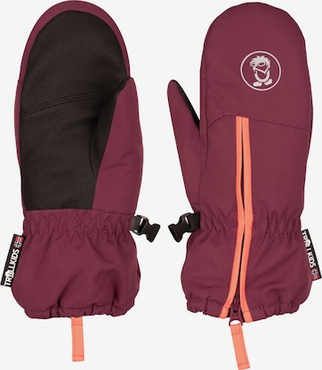 TROLLKIDS Gloves in Red: front