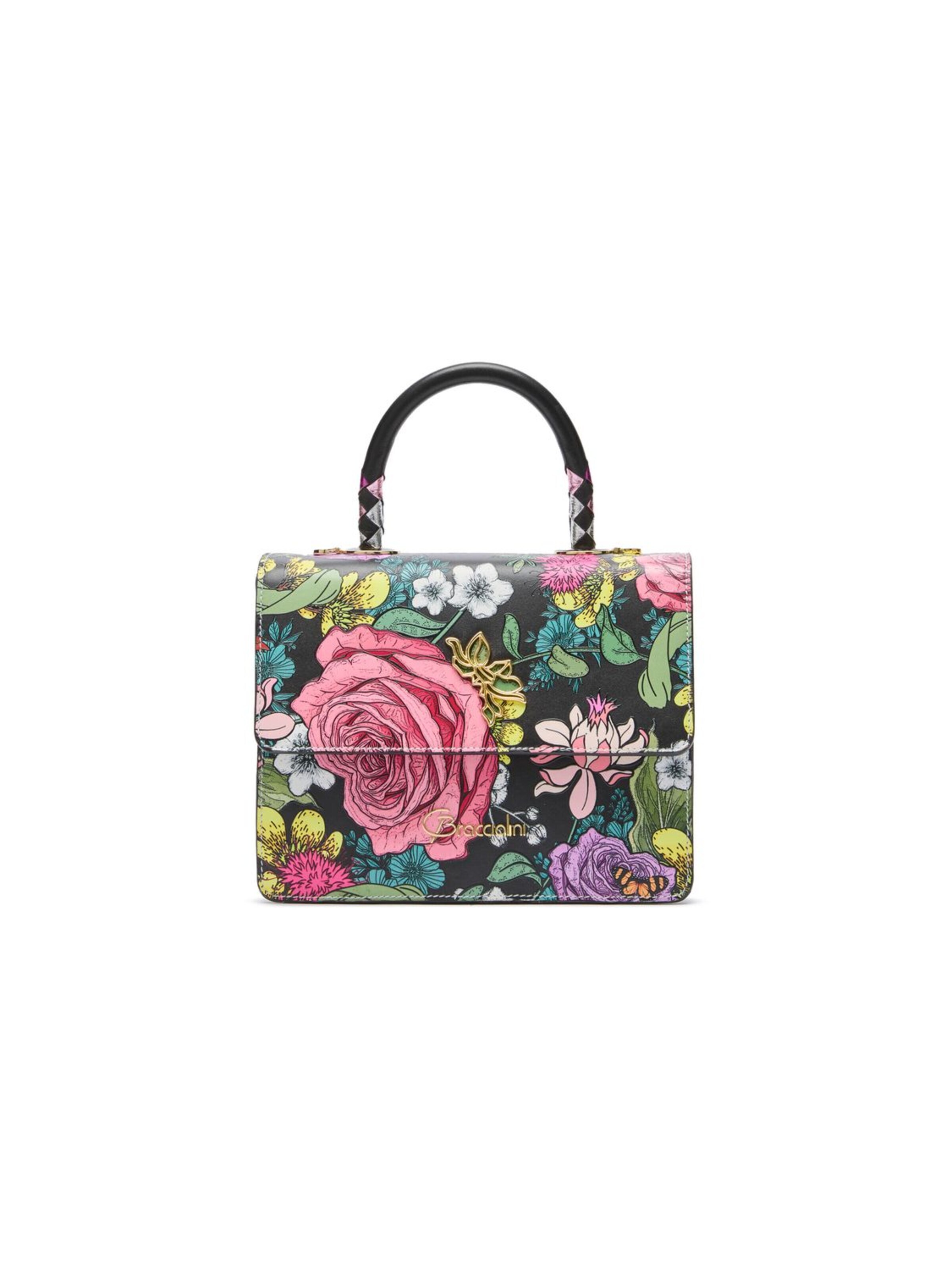 Borsa a mano 'Audrey Floreale' di Braccialini in colori misti: frontale