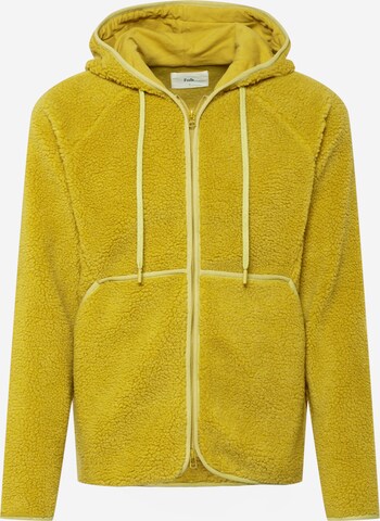 Folk Fleece jacket 'Puzzle' in Yellow: front