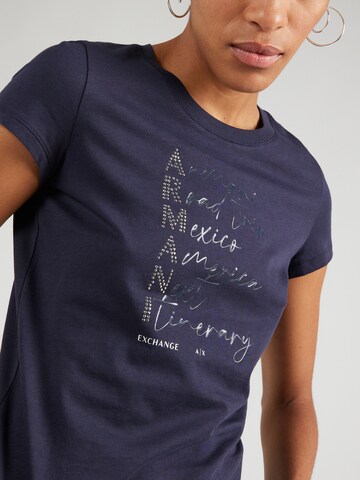 ARMANI EXCHANGE - Camiseta en azul