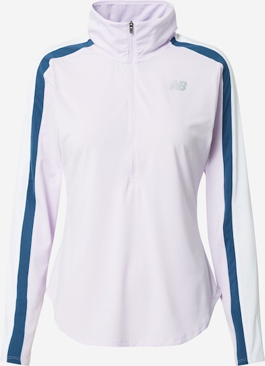 Bluză cu fermoar sport new balance pe azuriu / mov lavandă, Vizualizare produs