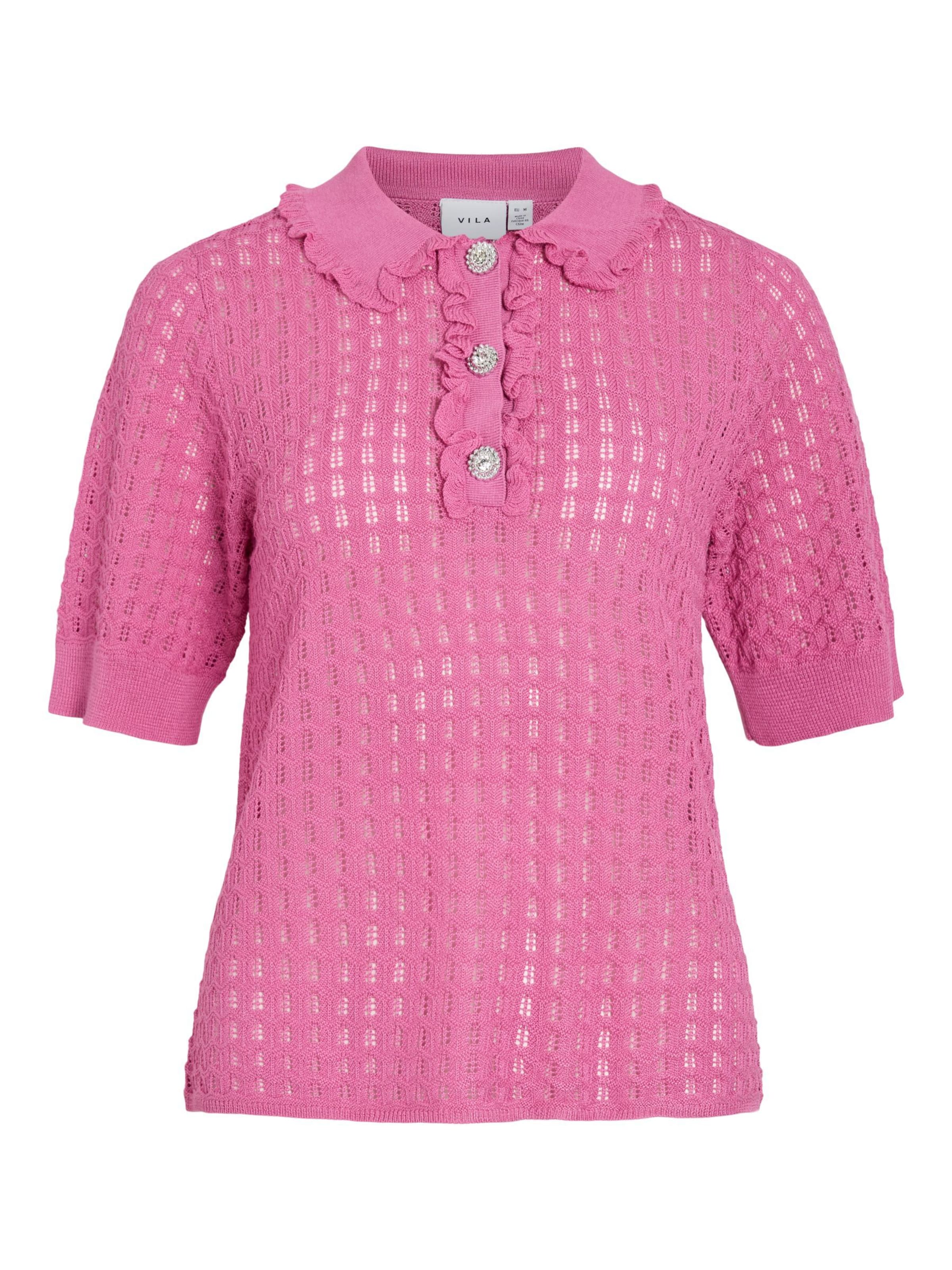 VILA Sweater 'VINora' in Pink: front