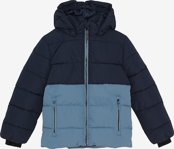 COLOR KIDS Steppjacke ' COJacket Quilt - Colorblock ' in Blau: Vorderseite