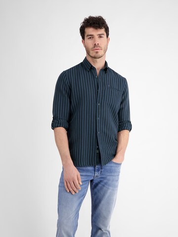 LERROS Regular fit Button Up Shirt in Blue: front