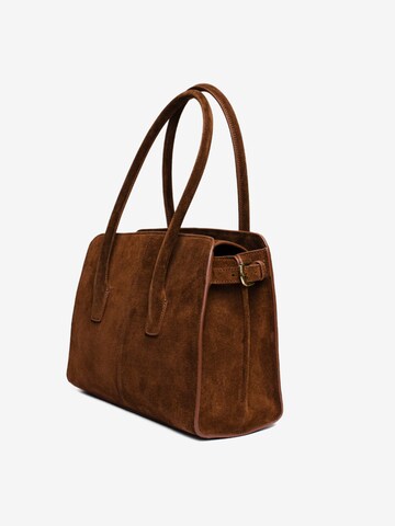 Borsa a mano 'Loretto' di Latalia in marrone