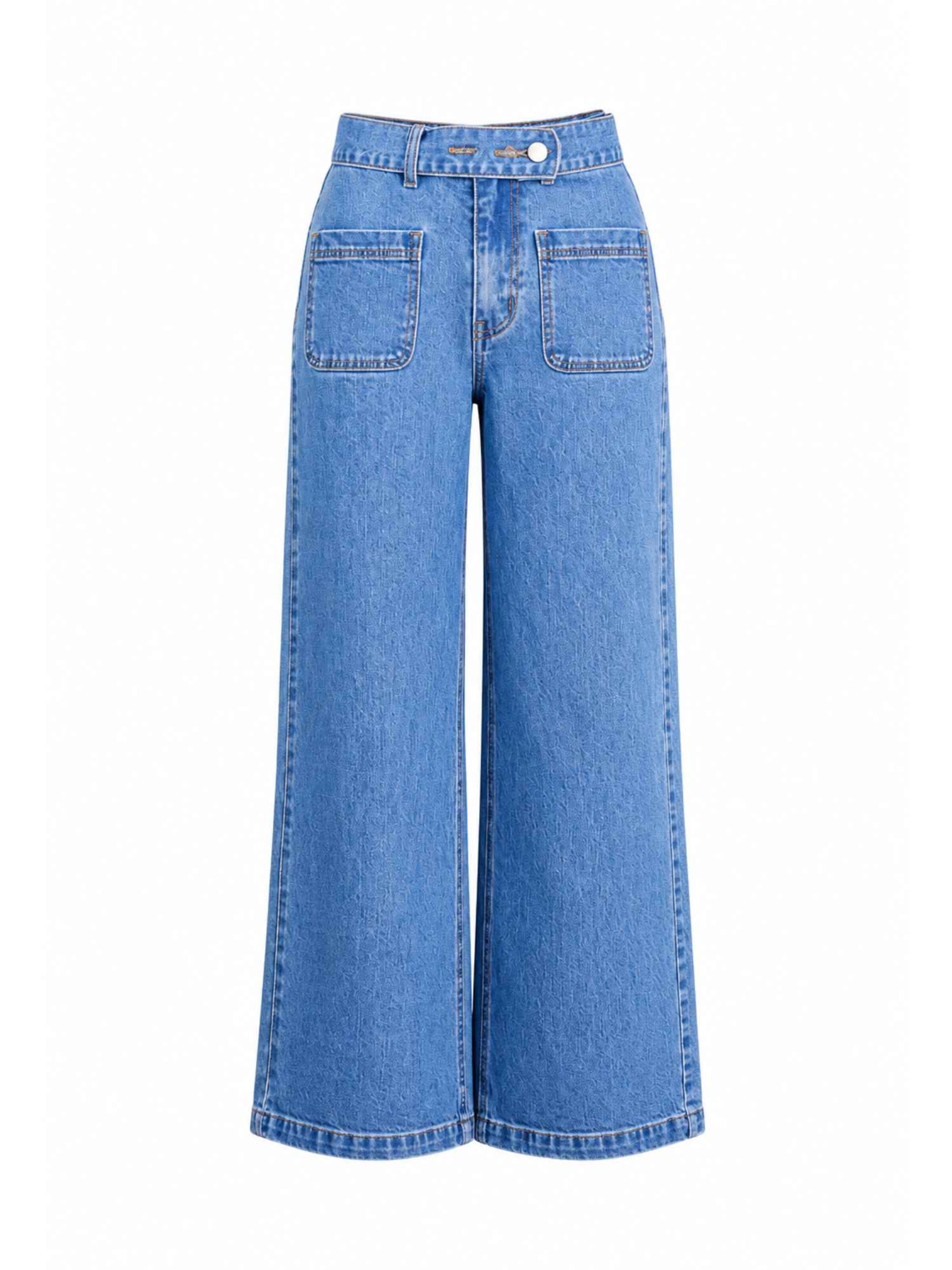 Deeluxe Loosefit Jeans 'KAMI ' in Blau: Vorderseite
