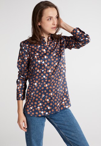 ETERNA Blouse in Blauw: voorkant