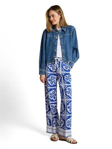 TOM TAILOR - Loosefit Pantalón plisado en azul