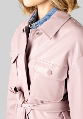 Fuchs Schmitt Between-Seasons Coat in Pink