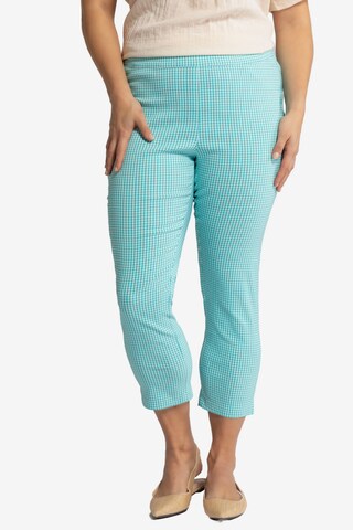 Ulla Popken Regular Broek in Blauw: voorkant