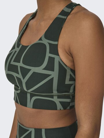 ONLY PLAY Medium Support Sports bra 'ONPDAISY-2' in Green