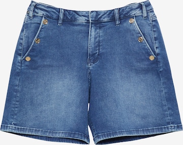 QS Shorts in Blau: Vorderseite
