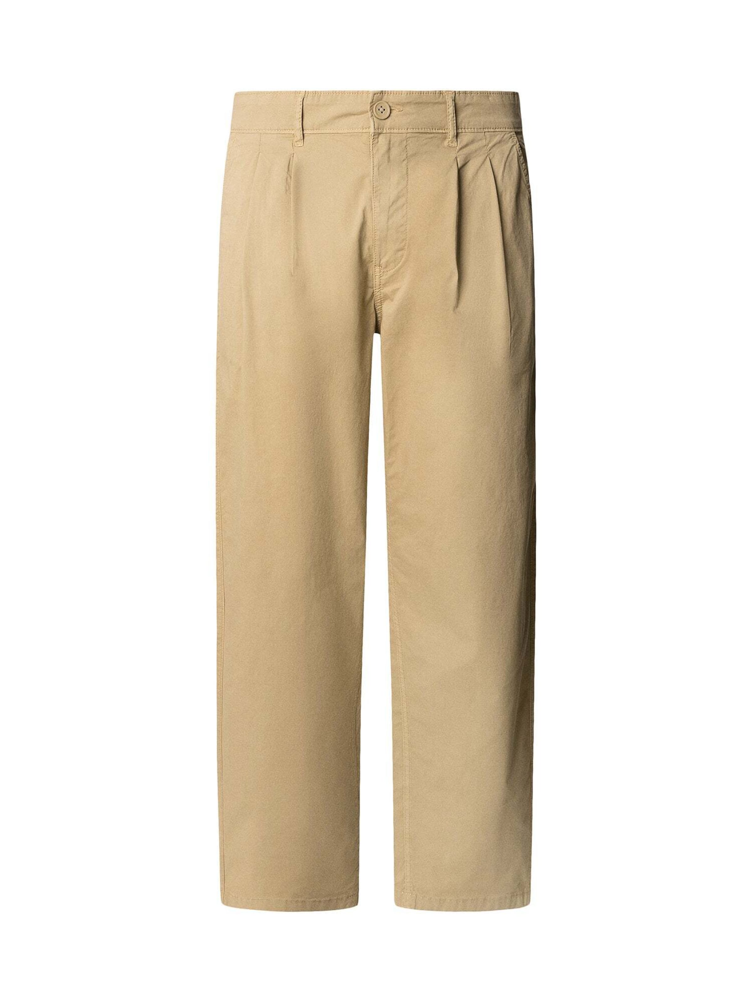 regular Pantaloni con piega frontale di Pepe Jeans in beige: frontale