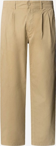 Pepe Jeans Regular Trousers with creases in Beige: front