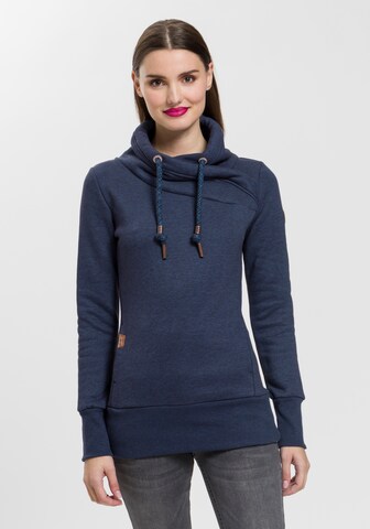 Ragwear Sweatshirt in Blue: front