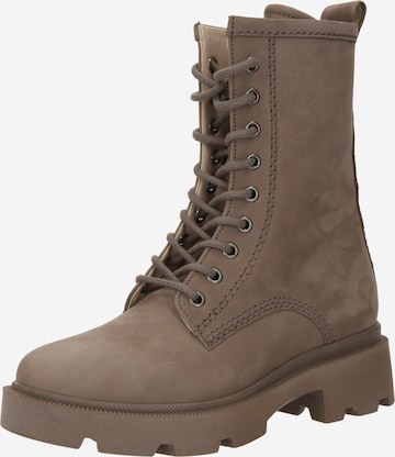 GABOR Lace-Up Ankle Boots in Brown: front