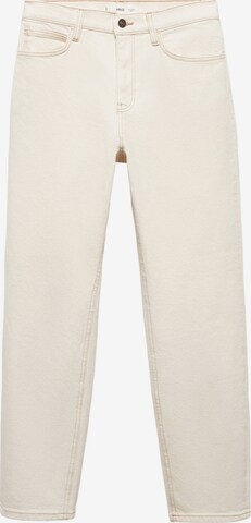 MANGO Regular Jeans 'Newmom' i vit: framsida