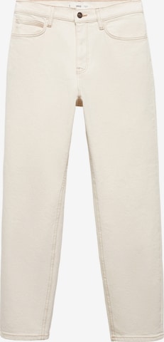 MANGO regular Jeans 'Newmom' i hvid: forside