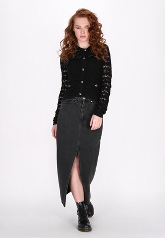 DreiMaster Vintage Knit cardigan 'Vintage' in Black