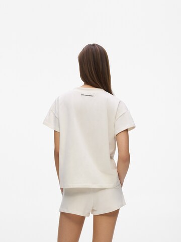Karl Lagerfeld Pyjamashortsit värissä beige