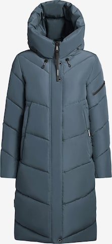 Manteau d’hiver 'Jange' khujo en bleu : devant