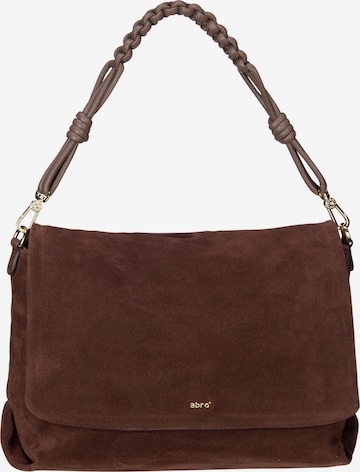 ABRO Shoulder Bag 'Poppy' in Brown: front