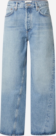 AGOLDEWide Leg/ Široke nogavice Traperice - plava boja: prednji dio