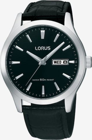 LORUS Analoog horloge in Zwart: voorkant