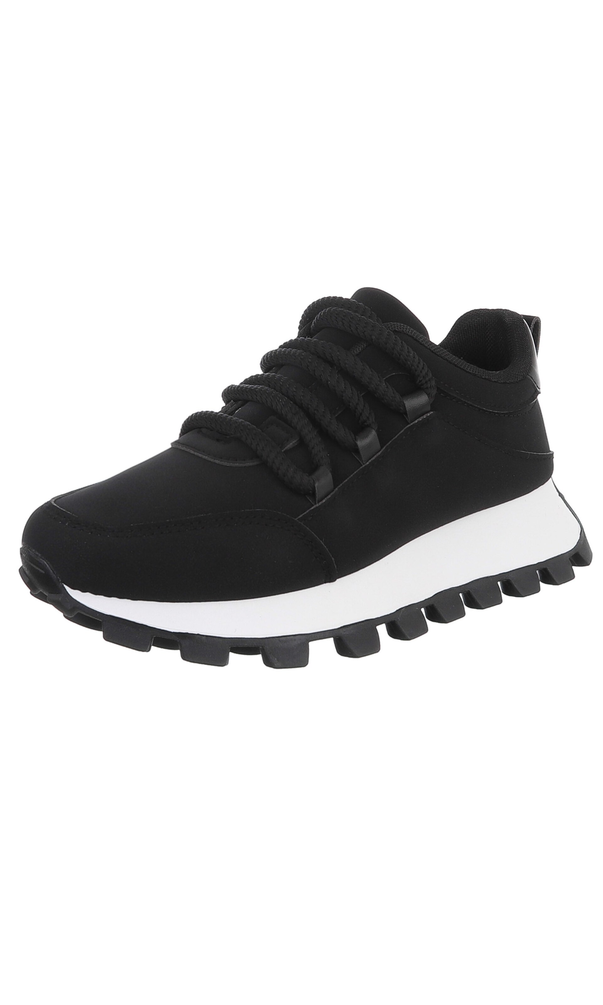 Ital-Design Sneaker low in Schwarz: Vorderseite