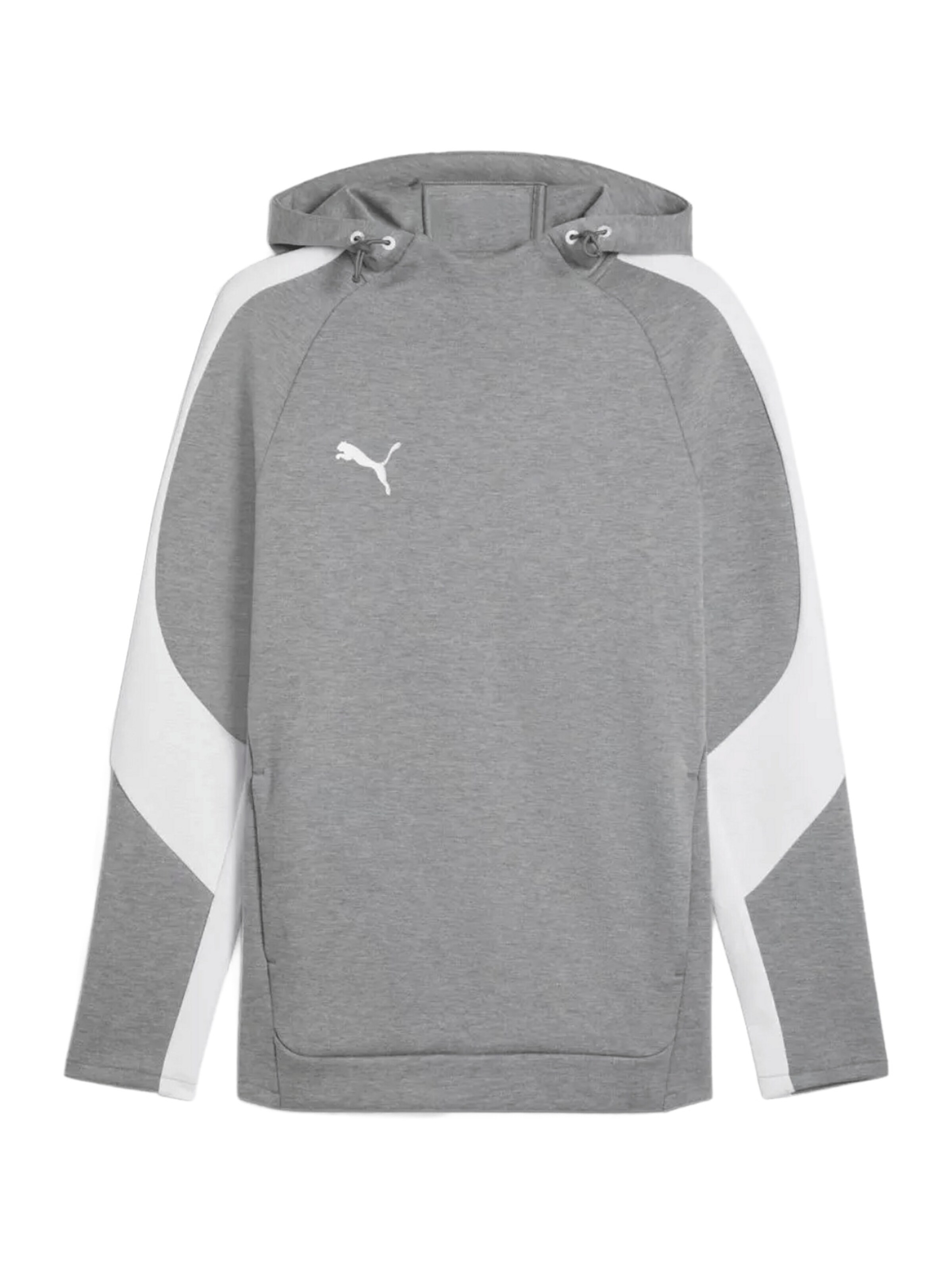 PUMA Sportsweatshirt 'TeamEVOSTRIPE' in Grau: Vorderseite