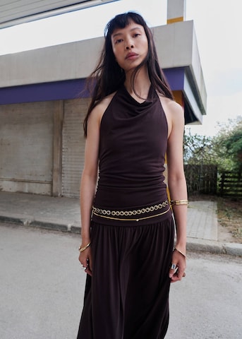 MANGO Kleid 'Osana' in Braun: Vorderseite