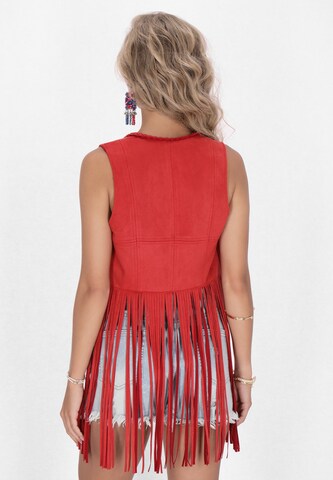 IZIA Γιλέκο 'Boho' σε κόκκινο