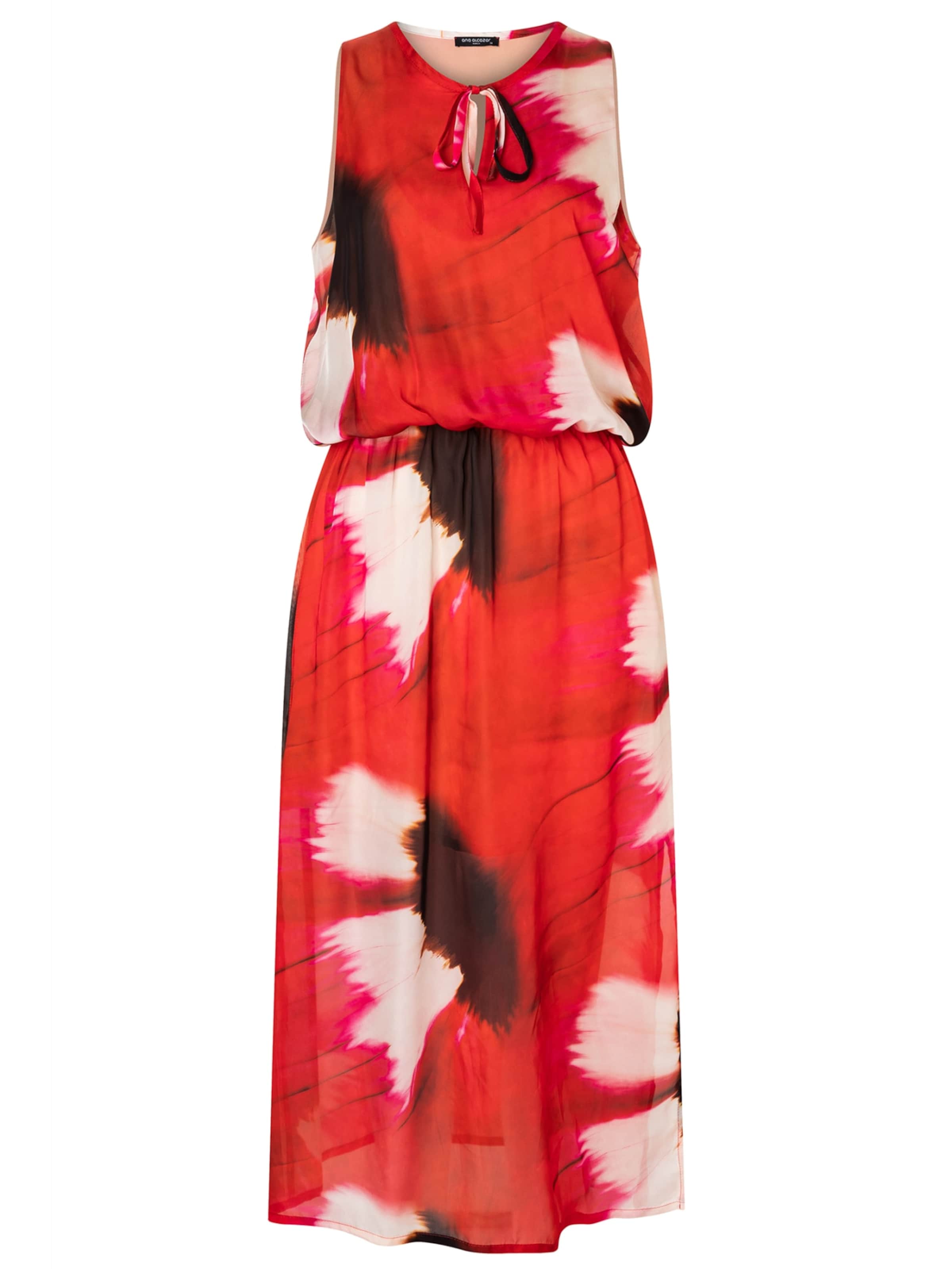 Ana Alcazar Jurk 'Delma' in Rood: voorkant