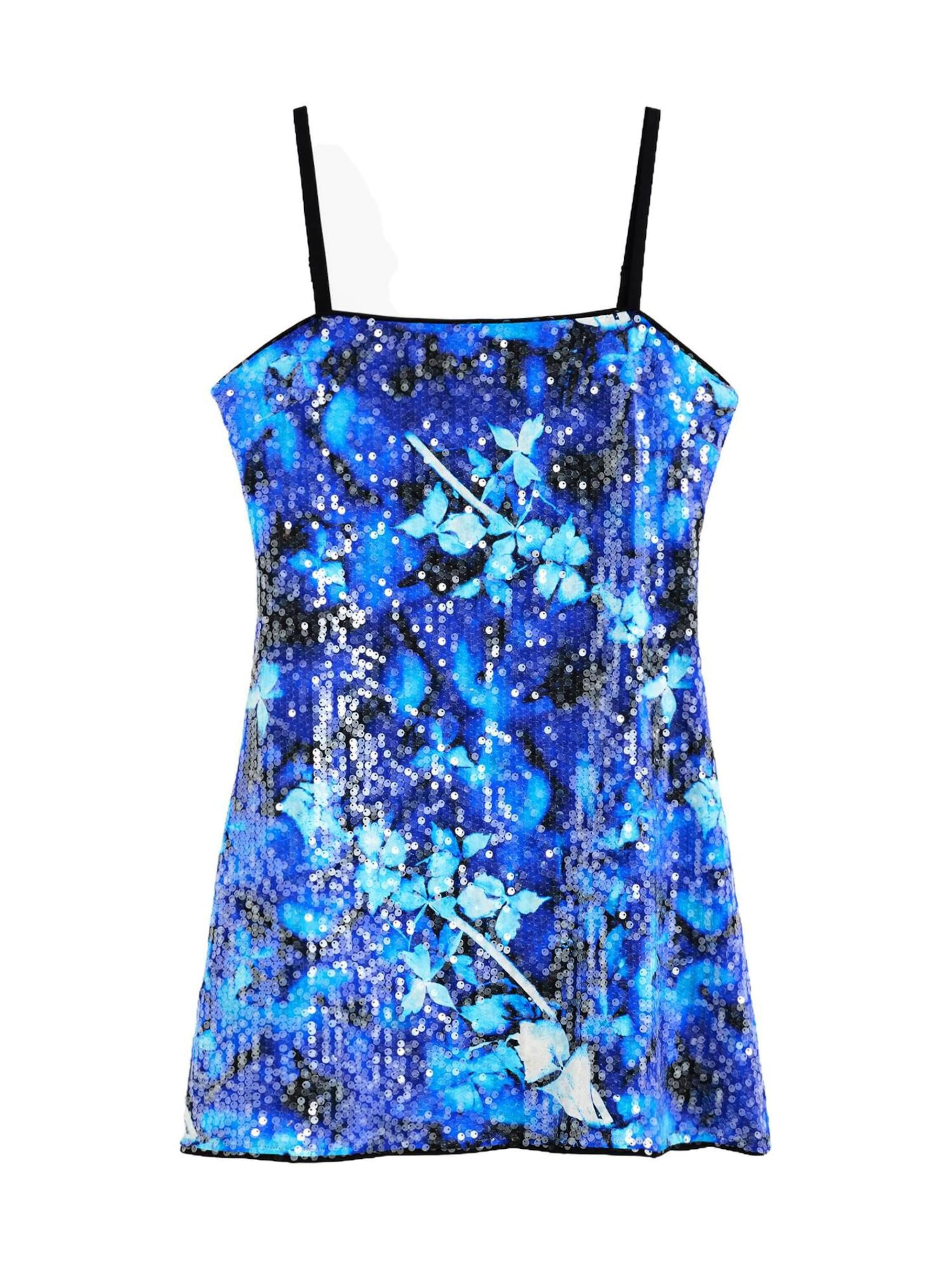 Desigual Robe en 40 en bleu / noir, Vue avec produit