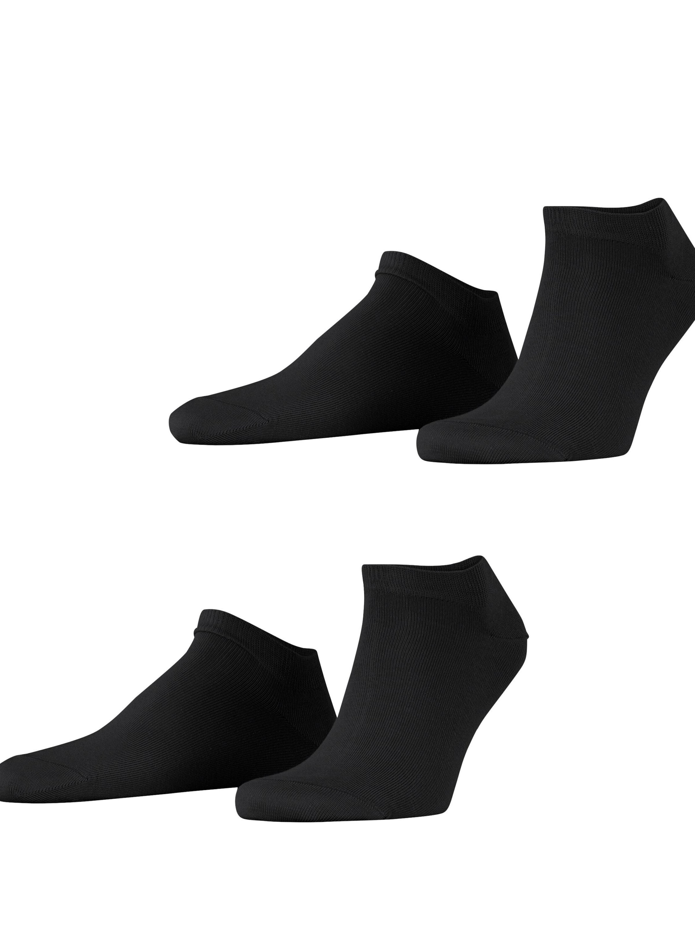 ESPRIT Füßlinge 'Basic Uni 2-Pack'‌‌‌ in Schwarz: Vorderseite