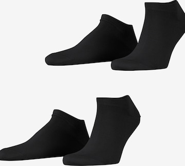 ESPRIT Füßlinge 'Basic Uni 2-Pack' in Schwarz: Vorderseite