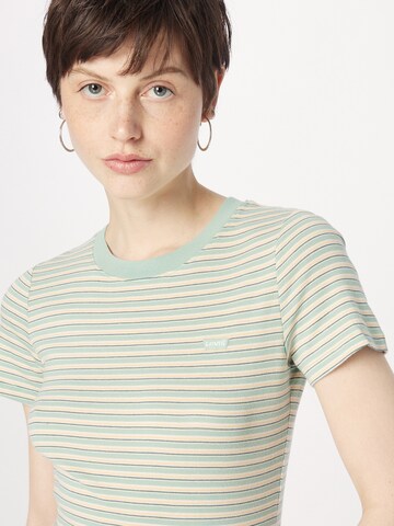 LEVI'S ® Футболка 'SS Rib Baby Tee' в Зеленый