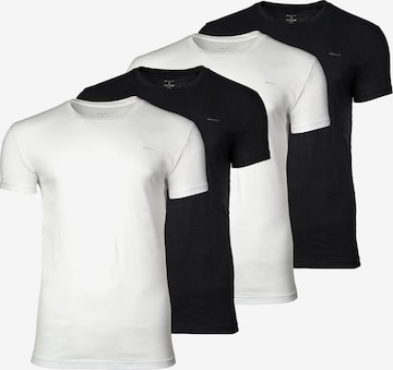 GANT - Camiseta en negro: frente