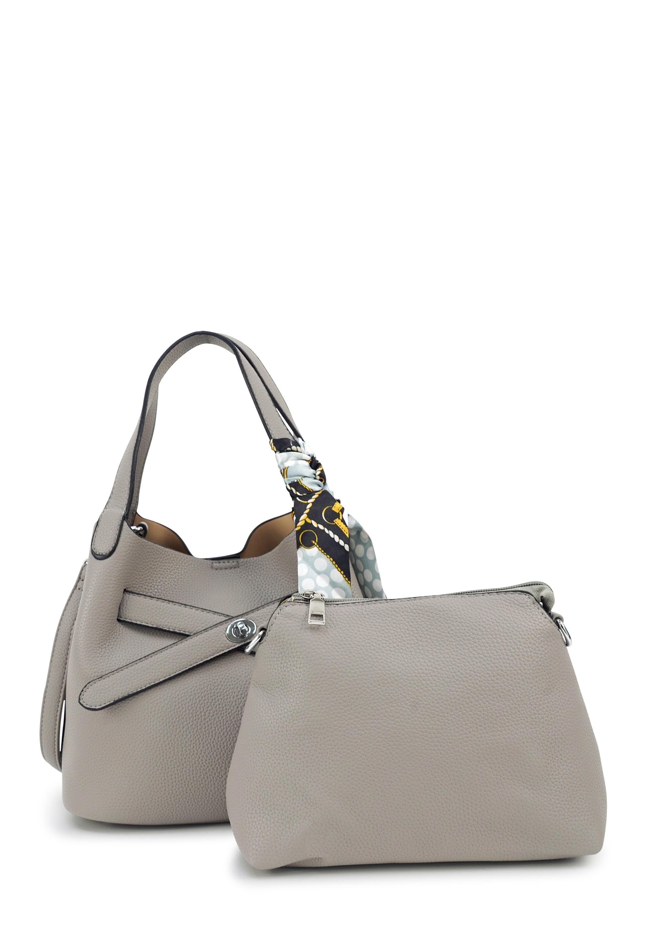 HARPA Handtasche 'MALU' in Grau: Vorderseite