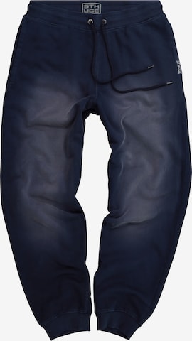 STHUGE Tapered Broek in Blauw: voorkant