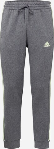 ADIDAS SPORTSWEAR Tapered Workout Pants 'Essentials' in Grey: front