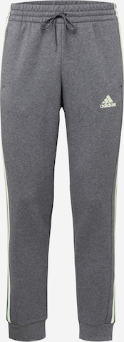 Effilé Pantalon de sport 'Essentials' ADIDAS SPORTSWEAR en gris : devant