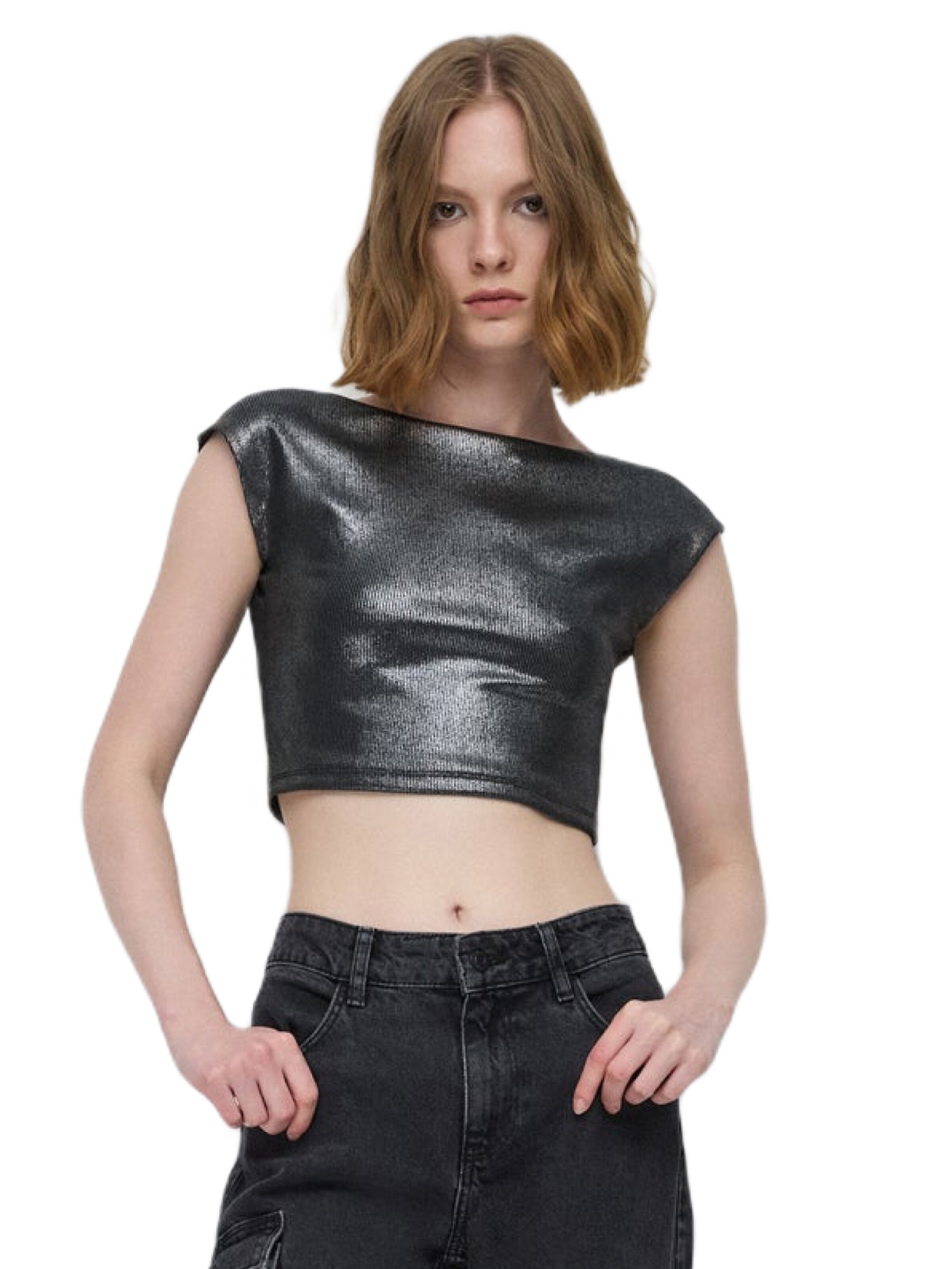 No Matter What Top in Zwart: voorkant