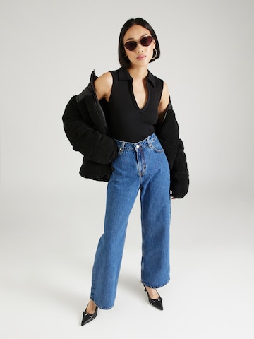 Monki Wide leg Τζιν σε μπλε