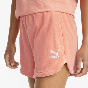 Regular Pantalon de sport PUMA en orange