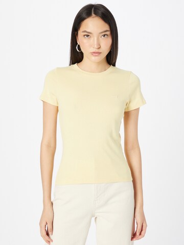 LEVI'S ® Shirt 'Rib Baby Tee' in Yellow: front